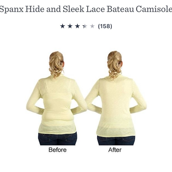 Brand New Spanx Hide and Sleek Lace Bateau Camisole - Pink - Small - Picture 5 of 6